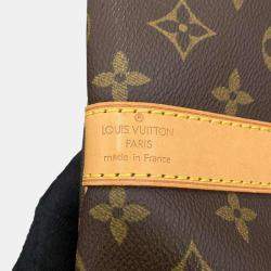  Louis Vuitton  Brown Monogram Keepall Bandouliere 60 Satchel Bag