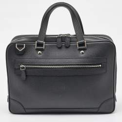 Louis Vuitton Black Leather Alexander Briefcase