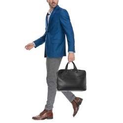 Louis Vuitton Black Leather Alexander Briefcase