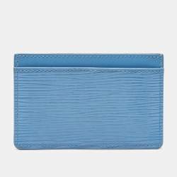 Louis Vuitton Blue Epi Leather Card Holder