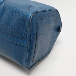 Louis Vuitton Toledo Blue Epi Leather Keepall 45 Bag
