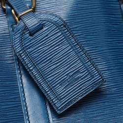 Louis Vuitton Toledo Blue Epi Leather Keepall 45 Bag