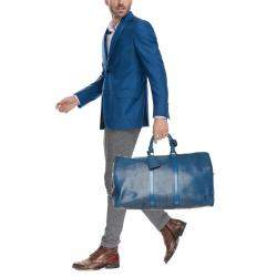 Louis Vuitton Toledo Blue Epi Leather Keepall 45 Bag