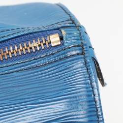 Louis Vuitton Blue Epi Leather Keepall 55 Bag