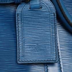 Louis Vuitton Blue Epi Leather Keepall 55 Bag