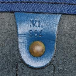 Louis Vuitton Blue Epi Leather Keepall 55 Bag