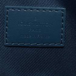Louis Vuitton Bleu Atlantique Leather Takeoff Pouch