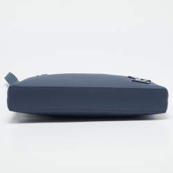 Louis Vuitton Bleu Atlantique Leather Takeoff Pouch