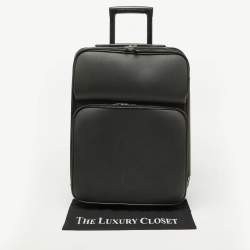 Louis Vuitton Black Taiga Leather Pegase Legere 55 Business Suitcase
