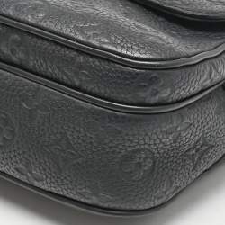 Louis Vuitton Black Monogram Taurillon Leather S Lock Messenger Bag