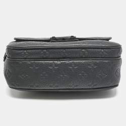 Louis Vuitton Black Monogram Taurillon Leather S Lock Messenger Bag