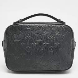 Louis Vuitton Black Monogram Taurillon Leather S Lock Messenger Bag