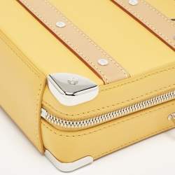 Louis Vuitton Saffron Yellow Leather Handle Soft Trunk Bag