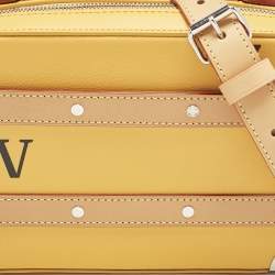 Louis Vuitton Saffron Yellow Leather Handle Soft Trunk Bag