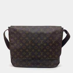 Louis Vuitton Brown Coated Canvas Messenger Beaubourg GM Bag
