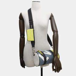 Louis Vuitton Polochon Gray/Yellow/White Taurillon Leather Monogram Pattern