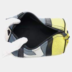 Louis Vuitton Polochon Gray/Yellow/White Taurillon Leather Monogram Pattern