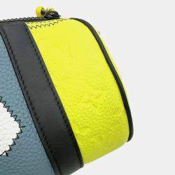 Louis Vuitton Polochon Gray/Yellow/White Taurillon Leather Monogram Pattern