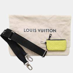 Louis Vuitton Polochon Gray/Yellow/White Taurillon Leather Monogram Pattern