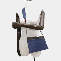 Louis Vuitton Blue/Brown Monogram Pacific Split Sacoche Shoulder Bag
