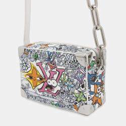 Louis Vuitton White/Multicolor Monogram Comic Mini Soft Trunk Handbag