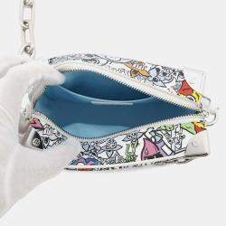 Louis Vuitton White/Multicolor Monogram Comic Mini Soft Trunk Handbag