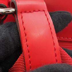 Louis Vuitton Red/Noir Epi Leather Supreme PM Christopher Backpack