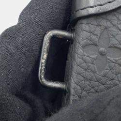 Louis Vuitton Noir Monogram Taurillon Soft Trunk Shoulder Bag