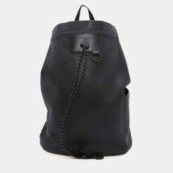 Louis Vuitton Noir/Orange Monogram Shadow Chalk Backpack 