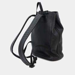 Louis Vuitton Noir/Orange Monogram Shadow Chalk Backpack 