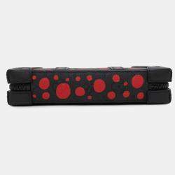 Louis Vuitton Noir Monogram Taurillon Infinity Dot Lv Yk Soft Trunk Wallet 