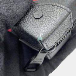 Louis Vuitton Noir Monogram Taurillon Infinity Dot Lv Yk Soft Trunk Wallet 
