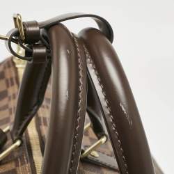 Pre Owned Louis Vuitton Damier Ebene Canvas Keepall Bandouliere 55 Bag