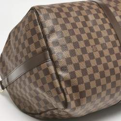 Pre Owned Louis Vuitton Damier Ebene Canvas Keepall Bandouliere 55 Bag