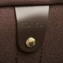 Pre Owned Louis Vuitton Damier Ebene Canvas Keepall Bandouliere 55 Bag