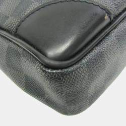 Louis Vuitton Black Damier Graphite Porte-Documents Voyage Briefcase 