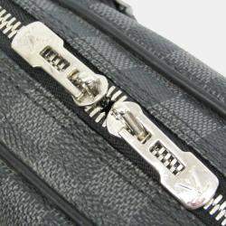 Louis Vuitton Black Damier Graphite Porte-Documents Voyage Briefcase 