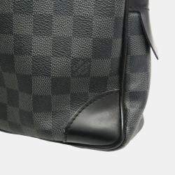 Louis Vuitton Black Damier Graphite Porte-Documents Voyage Briefcase 