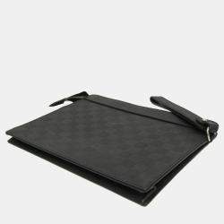 Louis Vuitton Noir Damier Infini Stand Pouch Bag 