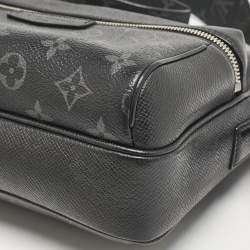 Louis Vuitton Black Monogram Eclipse Canvas and Taiga Leather Outdoor Messenger Bag