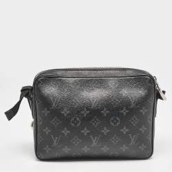 Louis Vuitton Black Monogram Eclipse Canvas and Taiga Leather Outdoor Messenger Bag