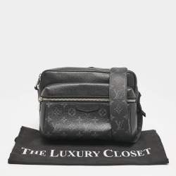 Louis Vuitton Black Monogram Eclipse Canvas and Taiga Leather Outdoor Messenger Bag