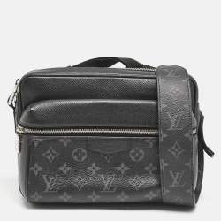 Louis Vuitton Black Monogram Eclipse Canvas and Taiga Leather Outdoor Messenger Bag