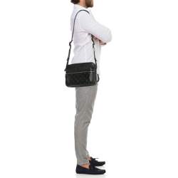 Louis Vuitton Black Monogram Eclipse Canvas and Taiga Leather Outdoor Messenger Bag