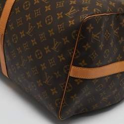 Louis Vuitton Monogram Canvas Keepall Bandouliere 55 Bag
