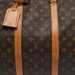 Louis Vuitton Monogram Canvas Keepall Bandouliere 55 Bag
