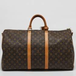 Louis Vuitton Monogram Canvas Keepall Bandouliere 55 Bag