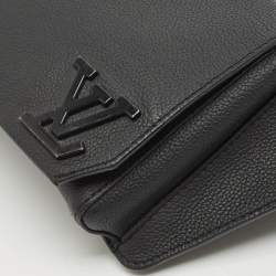 Louis Vuitton Black Leather Take Off Sling Bag