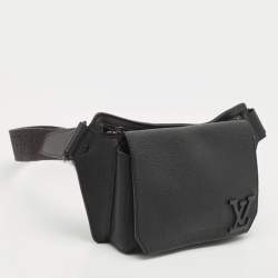 Louis Vuitton Black Leather Take Off Sling Bag