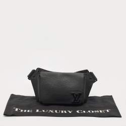 Louis Vuitton Black Leather Take Off Sling Bag
